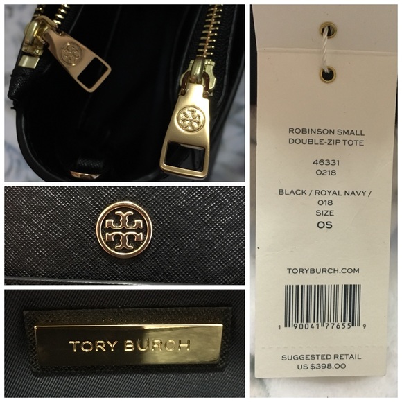 Tory Burch Small Robinson Double Zip Tote - Picture 8 of 8